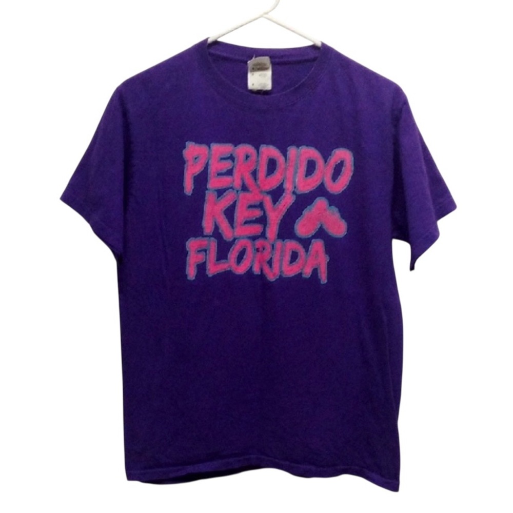 Vintage Perdido Key Florida Purple Tee Shirt